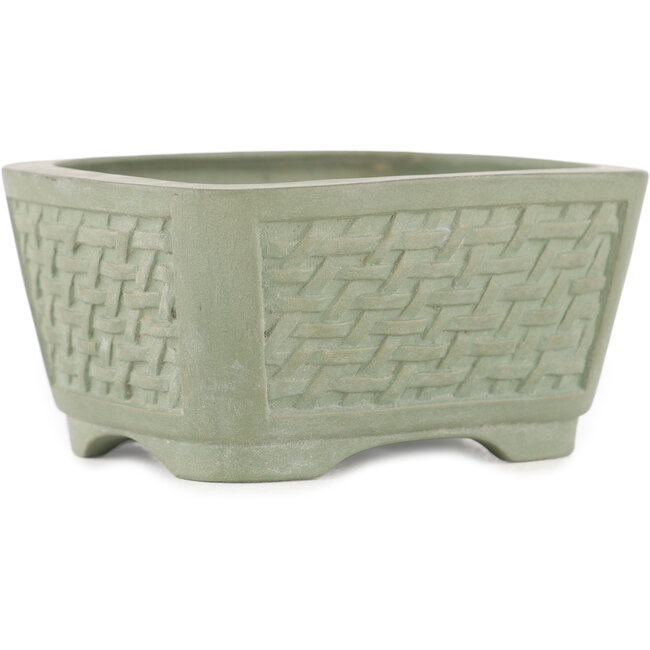 Pot à bonsaï rectangulaire non émaillé - 100 x 80 x 50 mm