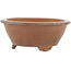 Round unglazed bonsai pot by Sanshu Fukuyo - 95 x 95 x 40 mm