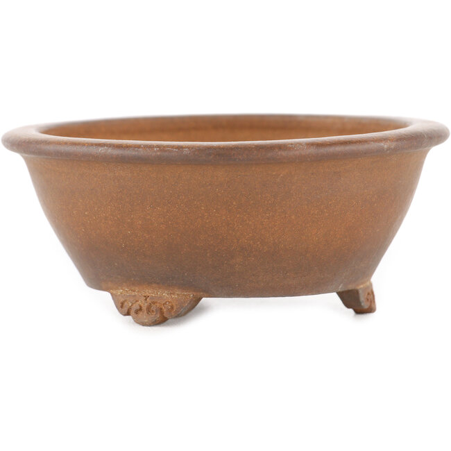 Pot à bonsaï rond non émaillé de Sanshu Fukuyo - 95 x 95 x 40 mm