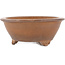 Round unglazed bonsai pot by Sanshu Fukuyo - 95 x 95 x 40 mm