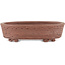 Pot à bonsaï ovale non émaillé - 100 x 82 x 30 mm