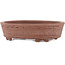 Oval unglazed bonsai pot - 100 x 82 x 30 mm