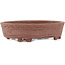Pot à bonsaï ovale non émaillé - 100 x 82 x 30 mm