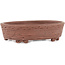 Oval unglazed bonsai pot - 100 x 82 x 30 mm