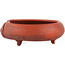 Round unglazed bonsai pot - 75 x 75 x 30 mm