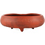 Round unglazed bonsai pot - 75 x 75 x 30 mm