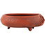 Round unglazed bonsai pot - 75 x 75 x 30 mm