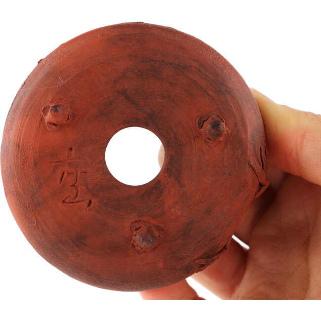 Ronde ongeglazuurde bonsaipot - 75 x 75 x 30 mm