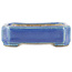 Maceta rectangular azul para bonsái de Terahata Satomi Mazan - 70 x 60 x 20 mm