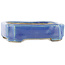 Rectangular blue bonsai pot by Terahata Satomi Mazan - 70 x 60 x 20 mm