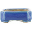 Maceta rectangular azul para bonsái de Terahata Satomi Mazan - 70 x 60 x 20 mm