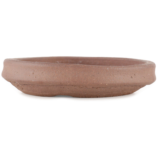 Vaso bonsai rotondo non smaltato di Yamaaki Koshosen (prima generazione) - 180 x 180 x 40 mm