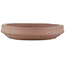 Ronde ongeglazuurde bonsaipot van Yamaaki Koshosen (eerste generatie) - 180 x 180 x 40 mm