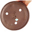 Pot à bonsaï rond non émaillé de Yamaaki Koshosen (première génération) - 180 x 180 x 40 mm