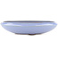 Round blue bonsai pot by Yamaaki - 245 x 245 x 55 mm