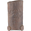 Pot à bonsaï rond non émaillé de Yamaaki Koshosen (première génération) - 75 x 75 x 135 mm