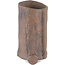 Pot à bonsaï rond non émaillé de Yamaaki Koshosen (première génération) - 75 x 75 x 135 mm