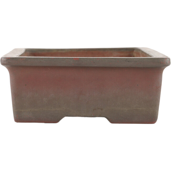 Pot à bonsaï rectangulaire non émaillé de Nakawatari - 190 x 135 x 55 mm