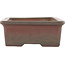 Maceta rectangular sin esmaltar para bonsái de Nakawatari - 190 x 135 x 55 mm