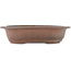 Pot à bonsaï ovale non émaillé par Tetsu gakkan Nakawatari - 205 x 135 x 50 mm