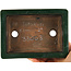 Pot à bonsaï rectangulaire vert de Tofukuji 2e génération - 185 x 130 x 60 mm