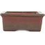 Maceta rectangular sin esmaltar para bonsái de Nakawatari - 190 x 135 x 55 mm