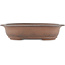 Pot à bonsaï ovale non émaillé par Tetsu gakkan Nakawatari - 205 x 135 x 50 mm
