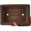 Maceta rectangular sin esmaltar para bonsái de Nakawatari - 190 x 135 x 55 mm
