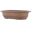 Pot à bonsaï ovale non émaillé par Tetsu gakkan Nakawatari - 205 x 135 x 50 mm