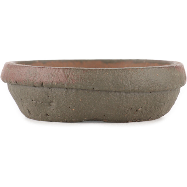 Maceta redonda marrón para bonsái - 100 x 100 x 30 mm