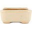 Rechthoekige gebroken witte bonsaipot van Hattori - 140 x 100 x 40 mm