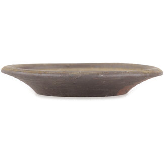 Bigei - Hirata Atsumi Pot à bonsaï rond non émaillé de 115 mm par Bigei, Tokoname, Japon