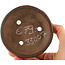 Pot à bonsaï rond marron - 100 x 100 x 30 mm