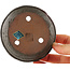 Pot à bonsaï rond marron - 100 x 100 x 30 mm