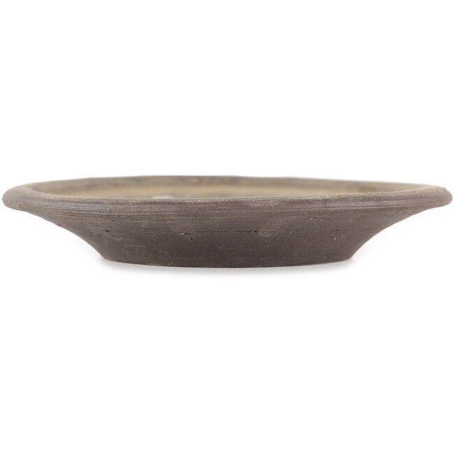 Round unglazed bonsai pot by Bigei - 115 x 115 x 20 mm