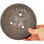 Pot à bonsaï rond non émaillé de Bigei - 115 x 115 x 20 mm