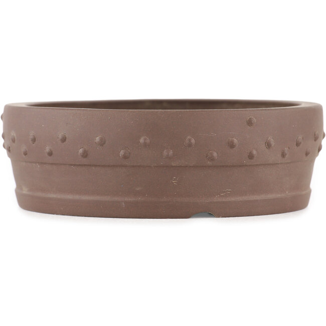 Ronde ongeglazuurde bonsaipot - 105 x 105 x 35 mm