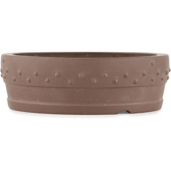 Ronde ongeglazuurde bonsaipot - 105 x 105 x 35 mm