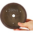 Pot à bonsaï rond non émaillé - 105 x 105 x 35 mm