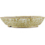 Vaso bonsai ottagonale marrone e bianco di Reiho - 170 x 170 x 40 mm