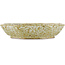 Vaso bonsai ottagonale marrone e bianco di Reiho - 170 x 170 x 40 mm
