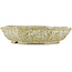 Vaso bonsai ottagonale marrone e bianco di Reiho - 170 x 170 x 40 mm