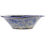 Round blue bonsai pot by Shuhou - 160 x 160 x 50 mm