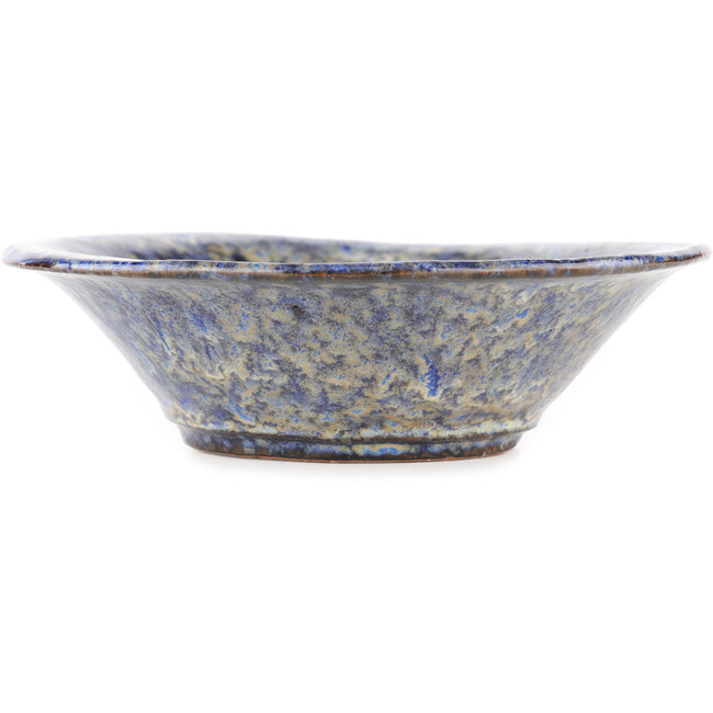 Vaso bonsai rotondo blu di Shuhou - 160 x 160 x 50 mm