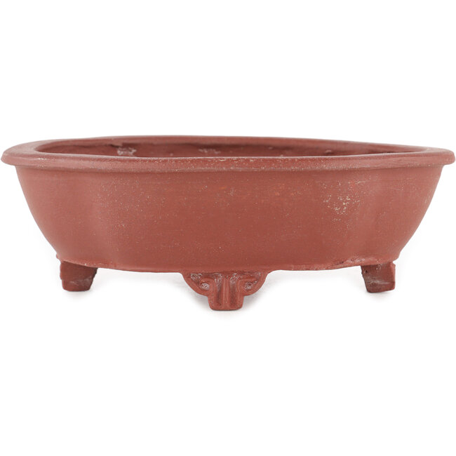 Pot à bonsaï non émaillé Mokko de Shuhou - 185 x 145 x 60 mm