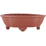 Mokko ongeglazuurde bonsai pot van Shuhou - 185 x 145 x 60 mm