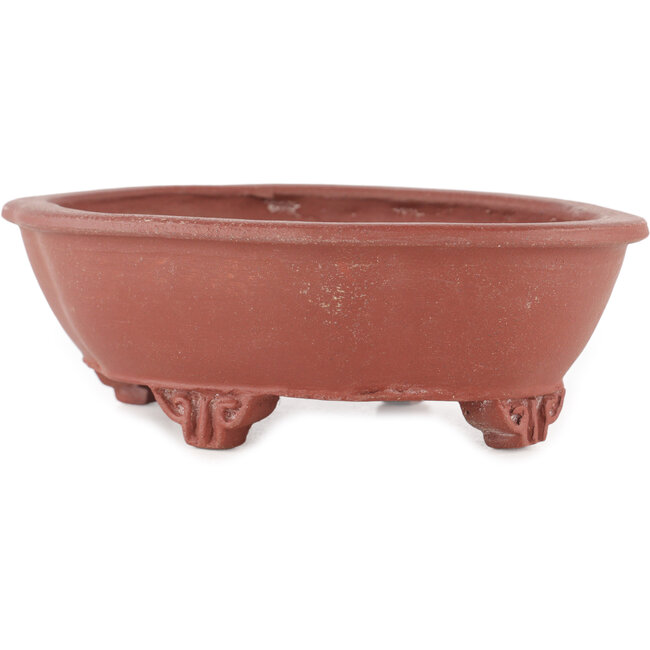 Pot à bonsaï non émaillé Mokko de Shuhou - 185 x 145 x 60 mm