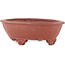 Mokko ongeglazuurde bonsai pot van Shuhou - 185 x 145 x 60 mm