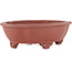 Mokko ongeglazuurde bonsai pot van Shuhou - 185 x 145 x 60 mm