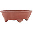 Pot à bonsaï non émaillé Mokko de Shuhou - 185 x 145 x 60 mm